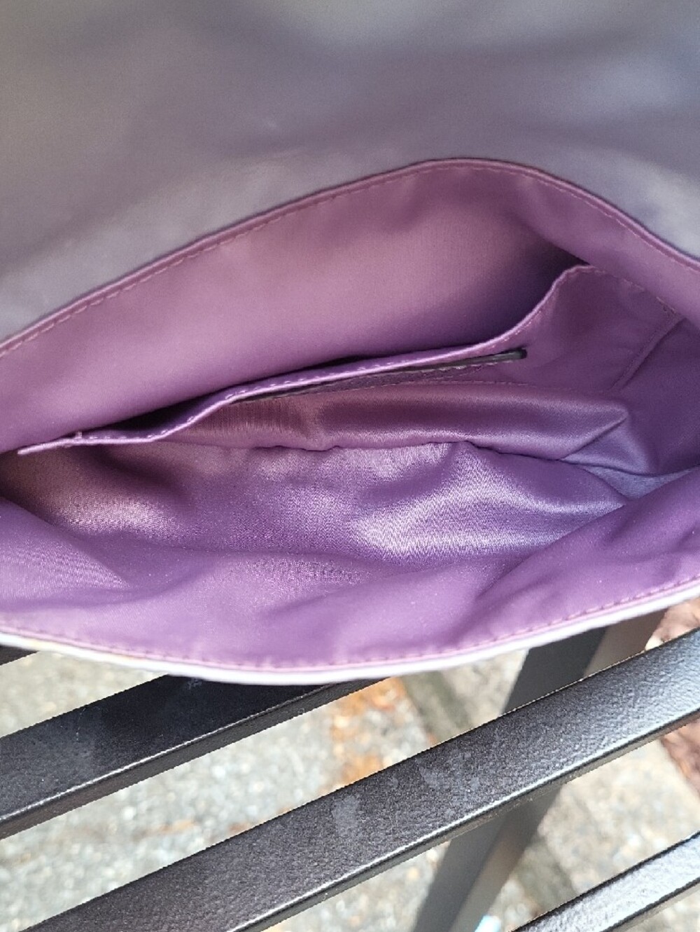 Coach Lavender Gray Wristlet Clutch - Picture 11 of 12